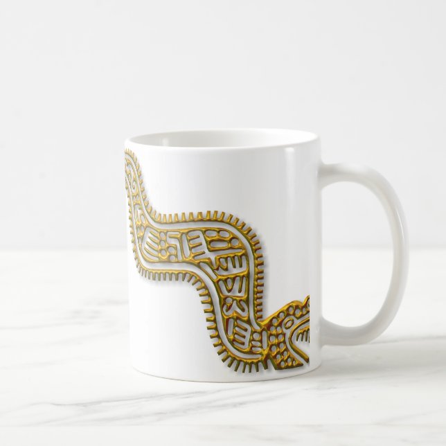 Mayan Serpent-gold Kaffeetasse (Rechts)