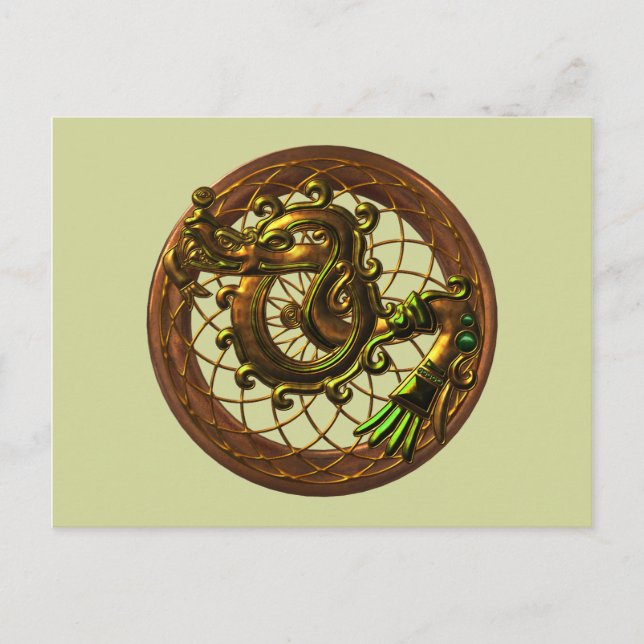 Mayan Snake Postkarte (Vorderseite)