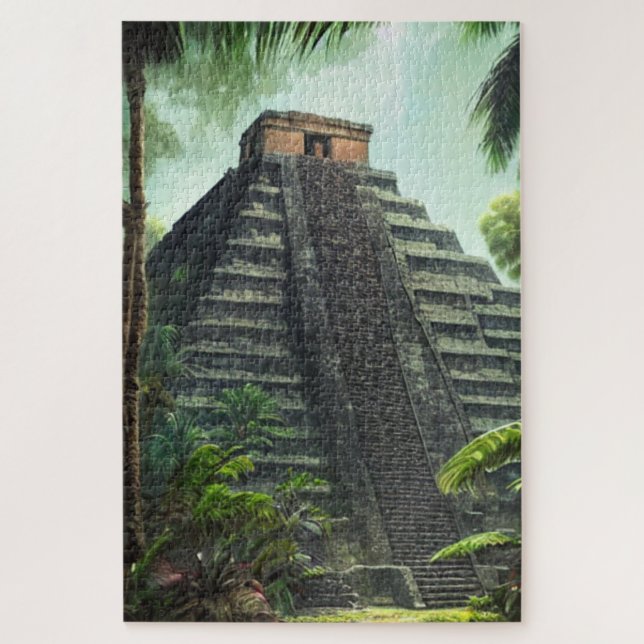 Mayan Temple Jigsaw Puzzle (Vertikal)