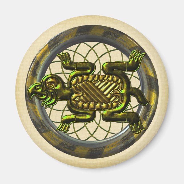 Mayan Turtle Magnet (Vorne)