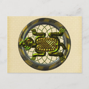 Mayan Turtle Postkarte