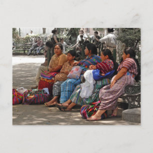 Mayan Vendors Postcard Postkarte