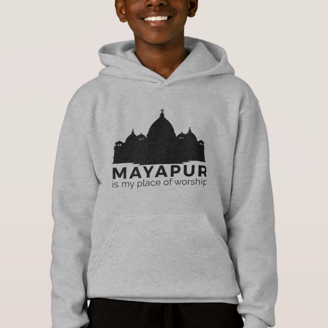 Mayapur ist mein Ort der Verehrung Hoodie (Vorderseite)