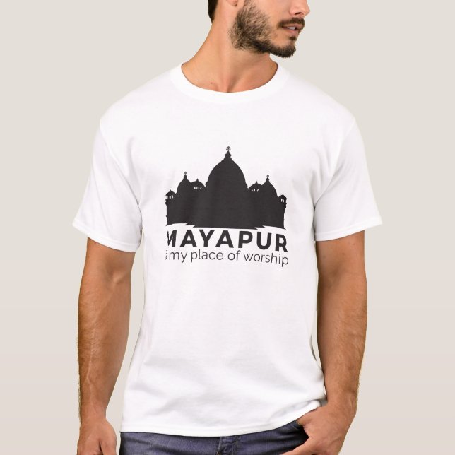 Mayapur ist mein Ort des Anbetungs-Shirts T-Shirt (Vorderseite)