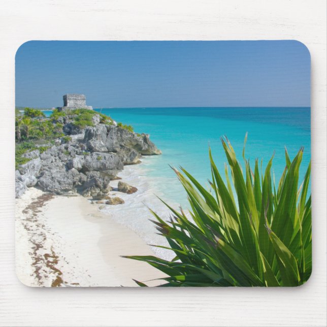 Mayaruinen am Strand in Tulum Mousepad (Vorne)