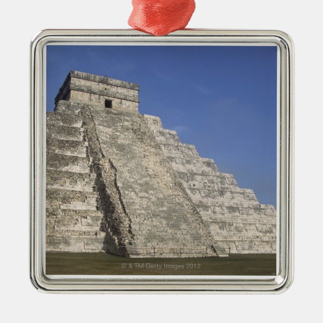 Mayaruinen bei Chichen Itza, Kukulcans Pyramide Ornament Aus Metall (Vorne)