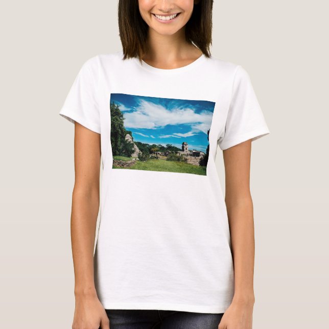 Mayaruinen von Palenque T-Shirt (Vorderseite)