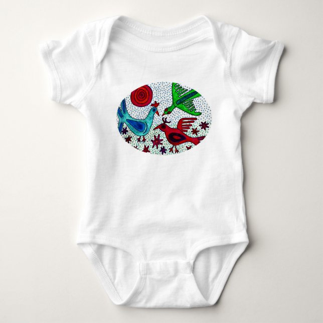 Mayavogel-Säuglings-Strampler Baby Strampler (Vorderseite)