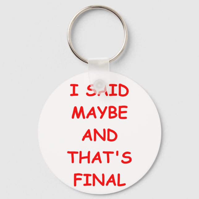 MAYBE SCHLÜSSELANHÄNGER (Vorderseite)