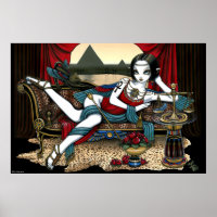 "Mayet" Ägyptische Göttin Maat Angel Art Poster