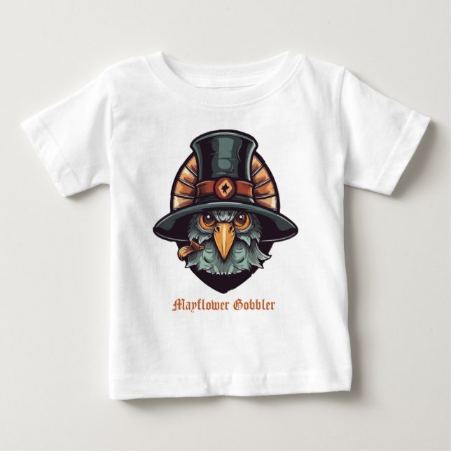 Mayflower Gobbler Baby T-shirt (Vorderseite)