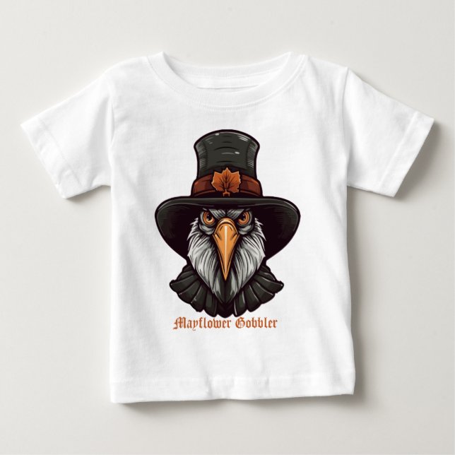 Mayflower Gobbler Baby T-shirt (Vorderseite)