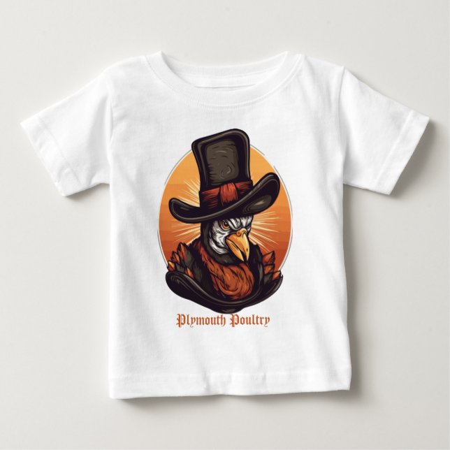 Mayflower Gobbler Baby T-shirt (Vorderseite)