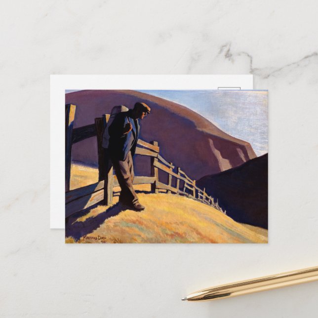 Maynard Dixon: Kein Ort zum Gehen Postkarte (Vorderseite/Rückseite Beispiel)