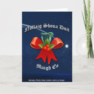 Mayo Irish Christmas Card - Nollaig Shona Duit Feiertagskarte