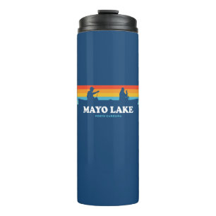 Mayo Lake North Carolina Canoe Thermosbecher