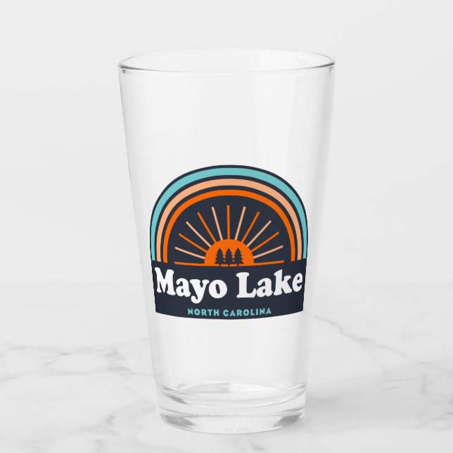 Mayo Lake North Carolina Rainbow Glas (Vorderseite)
