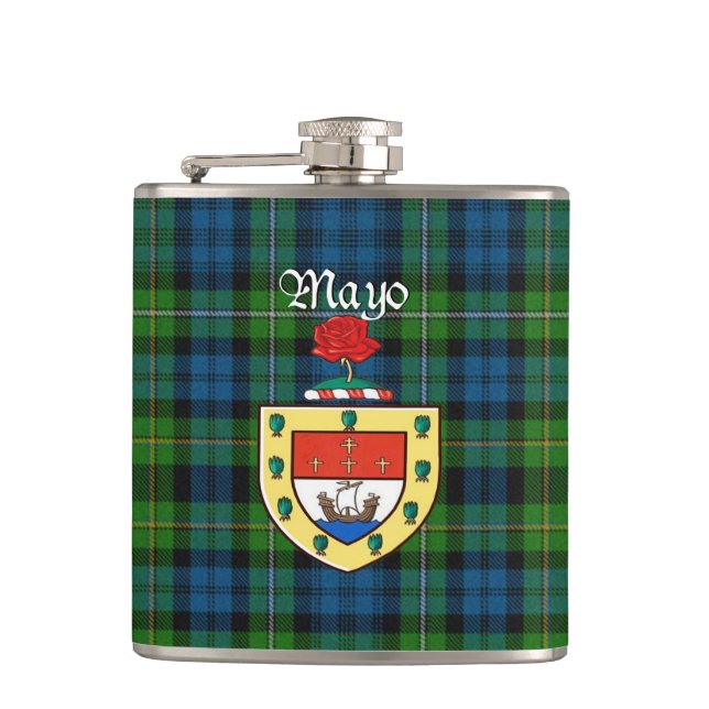 Mayo-Landkreis-Flasche Flachmann (Vorderseite)