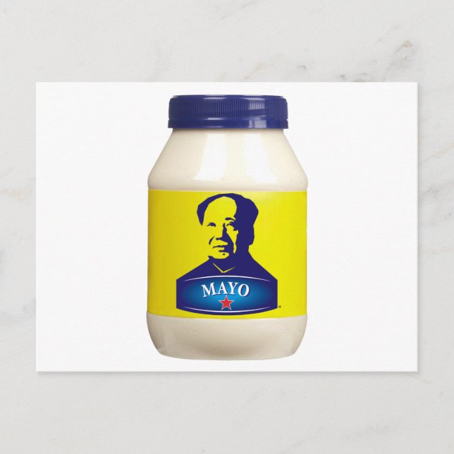MAYO - Neue chinesische Mayonnaise Postkarte (Vorderseite)