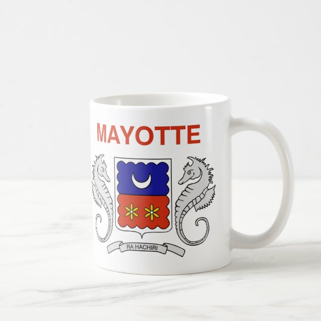 Mayotte Drapeau Céramique Café Mug (Droite)