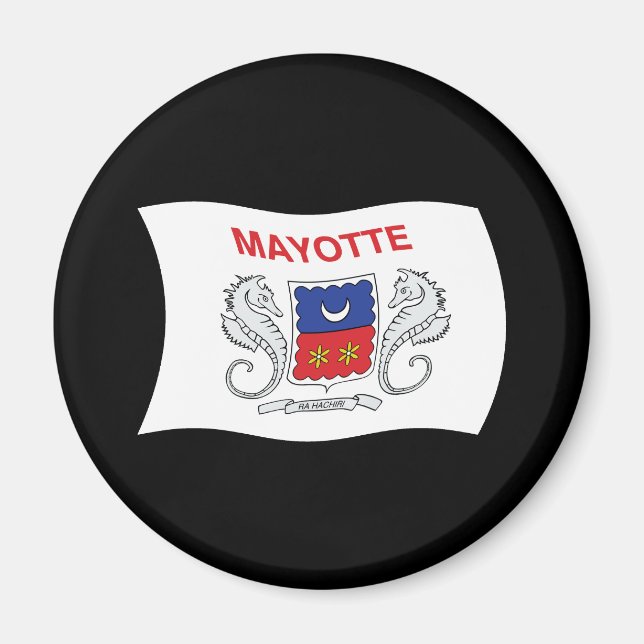 Mayotte Flag Magnet (Vorne)