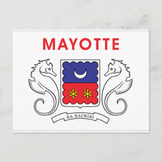 Mayotte Flag Postkarte