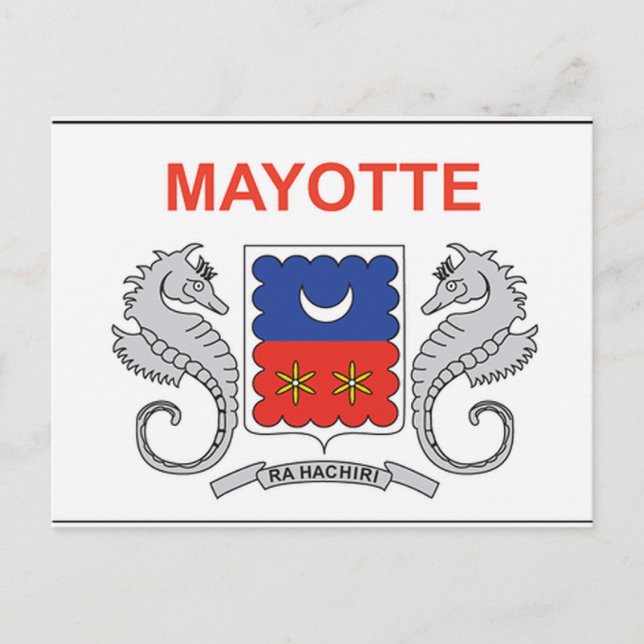 Mayotte Flag Postkarte (Vorderseite)