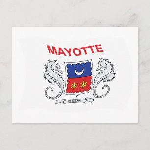 Mayotte Flag Postkarte