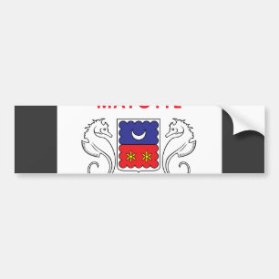 Mayotte-Flagge Autoaufkleber