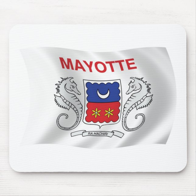 Mayotte-Flagge-Mauspad Mousepad (Vorne)