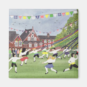 Maypole Dancing 1991 Magnet