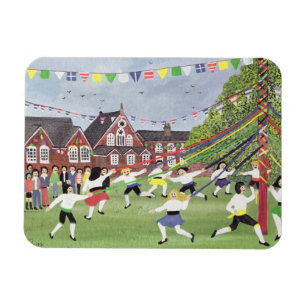 Maypole Dancing 1991 Magnet