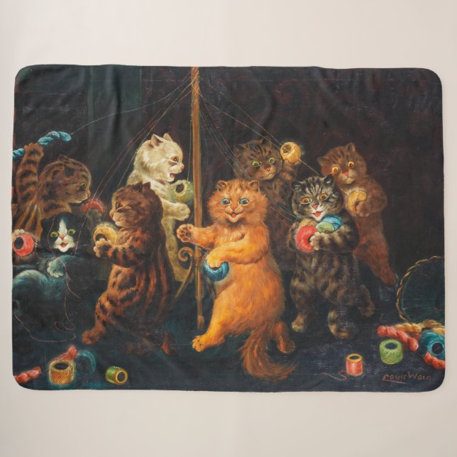 Maypole | Louis Wain | Sherpadecke (Vorderseite (Horizontal))