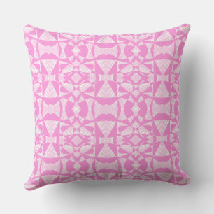 Maz Abstrakt Zebra Mosaic - Pink White Kissen