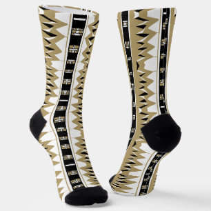 Maz Afrofuturist Pattern Gold Socken
