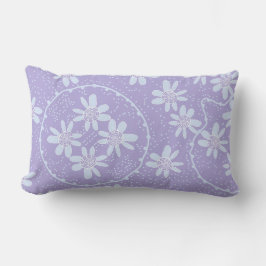 Maz Floral Bubbles Polka Dot Light Lila Blue Lendenkissen