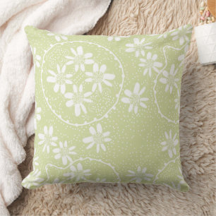 Maz Floral Bubbles Polka Dot Light Mint Kissen