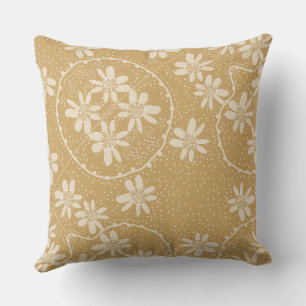 Maz Floral Bubbles Polka Dot Salted Caramel Kissen