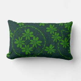 Maz Floral Bubbles Polka Dottle Green Lendenkissen