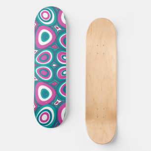 Maz Psychedelic Eggs - Magenta White Aquamarin Skateboard