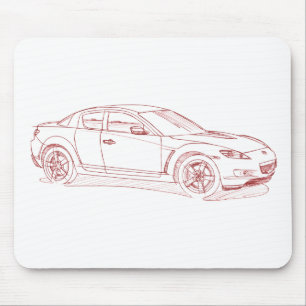 Maz RX8 2003 Skizze Mousepad