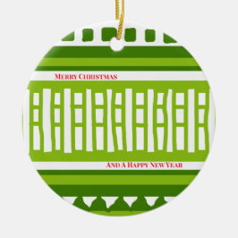 MAZ Striped Ribbed Knitting Pattern 079 Christmas  Keramik Ornament