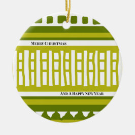 MAZ Striped Ribbed Knitting Pattern 081 Christmas  Keramik Ornament