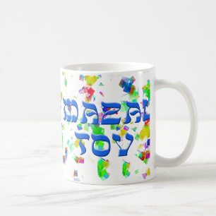 Mazal Tov mit Confetti Kaffeetasse