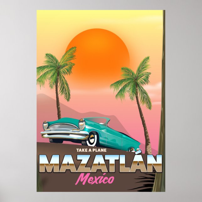 Mazatlán Mexiko Reiseplakat Poster (Vorne)