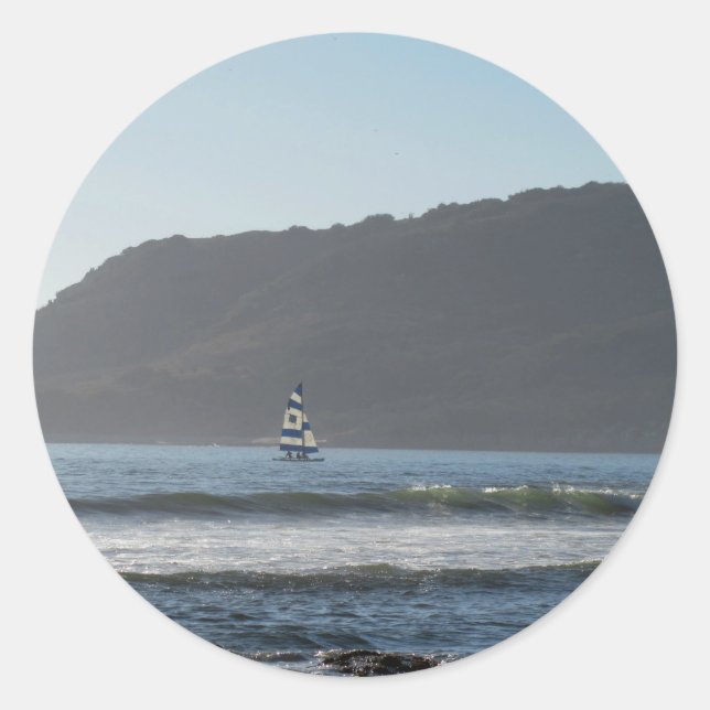 Mazatlan Sailing Runder Aufkleber (Vorderseite)