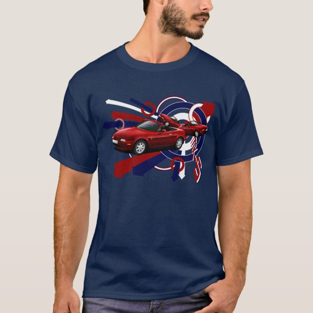 Mazda MX-5, Miata, T-shirt de roadster d'Eunos (Devant)