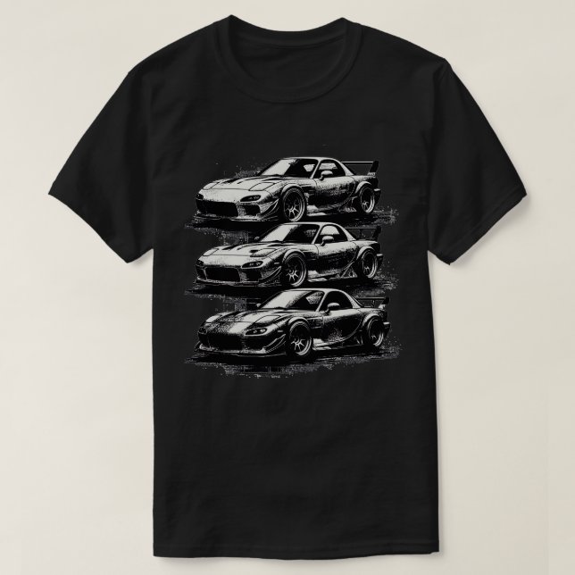Mazda RX7 7 T-Shirt (Design vorne)