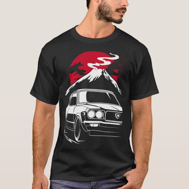 Mazda RX-3 Savanna GT Fuji T-Shirt (Vorderseite)