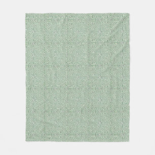 Maze inspiriert Salbei grün Fleecedecke